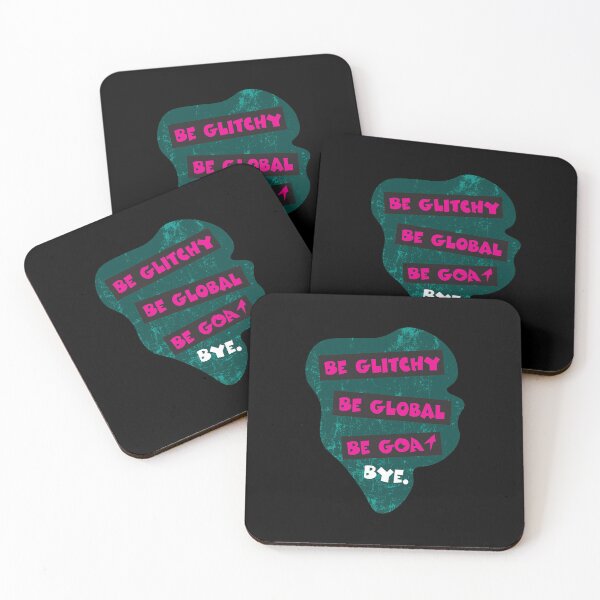 Item preview, Glitchy Global GOAT, Bye  Chaotic Gen Z Quote designed and sold by Sarcastic designs.
