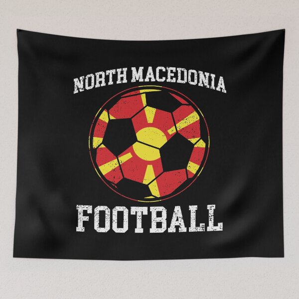 Item preview, SOCCER BALL - NORTH MACEDONIA | Soccer Fans and Teams for Men and Women t-shirt designed and sold by wallsandpatts.