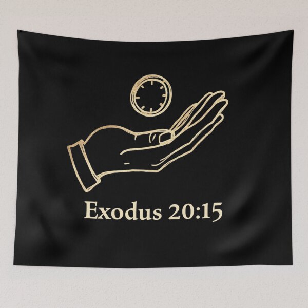 Item preview, Do Not Steal - Exodus 20:15 Minimalist Bible Art (Honesty Challenge) designed and sold by ebocraft.