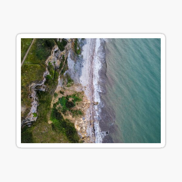 Item preview, Aerial View of the Normandy Coastline and Sea, France designed and sold by Guylained.