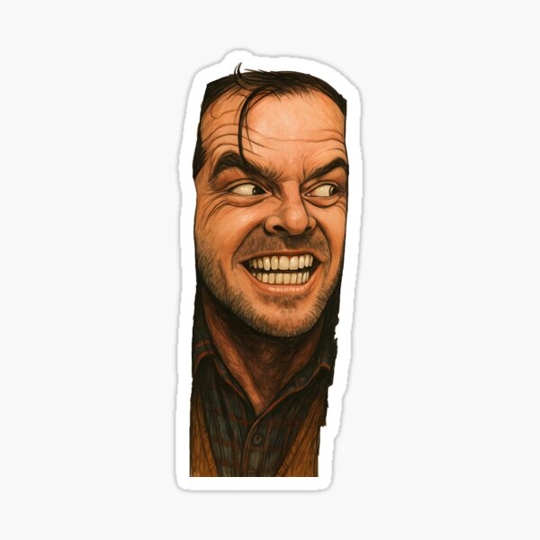 Item preview, Crazy Grinning Man the shining – Horror Character Illustration designed and sold by Greemo03.