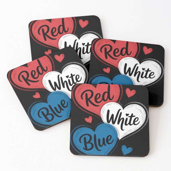 Item preview, Red White Blue Heart 4th Of July Patriotic American Flag USA Thank you designed and sold by someraargelia.