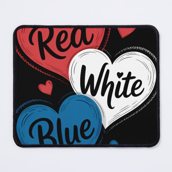Item preview, Red White Blue Heart 4th Of July Patriotic American Flag USA Thank you designed and sold by someraargelia.