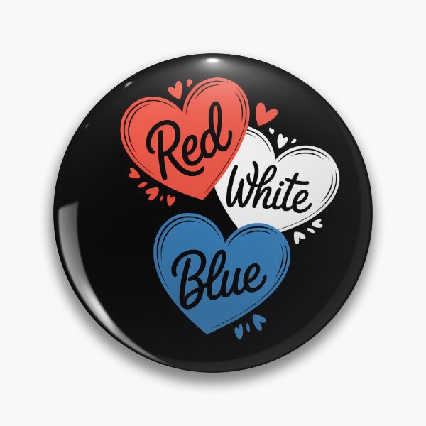 Item preview, Red White Blue Heart 4th Of July Patriotic American Flag USA designed and sold by someraargelia.