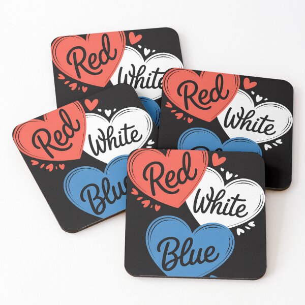 Item preview, Red White Blue Heart 4th Of July Patriotic American Flag USA designed and sold by someraargelia.