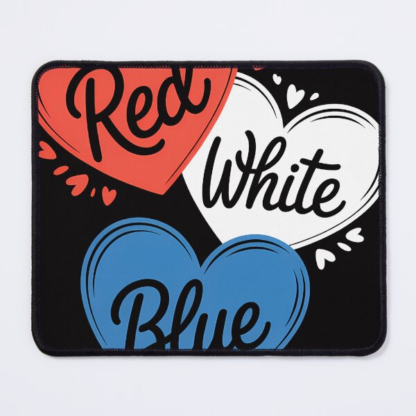 Item preview, Red White Blue Heart 4th Of July Patriotic American Flag USA designed and sold by someraargelia.