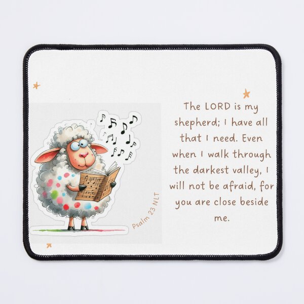 Item preview, The Lord is my shepherd - cute sheep! designed and sold by fribabywonder.
