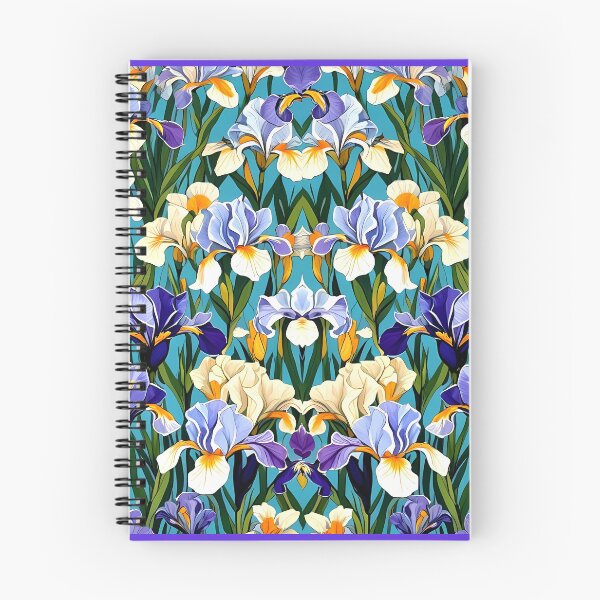 Item preview, Blue and White Iris field designed and sold by NASimpson.