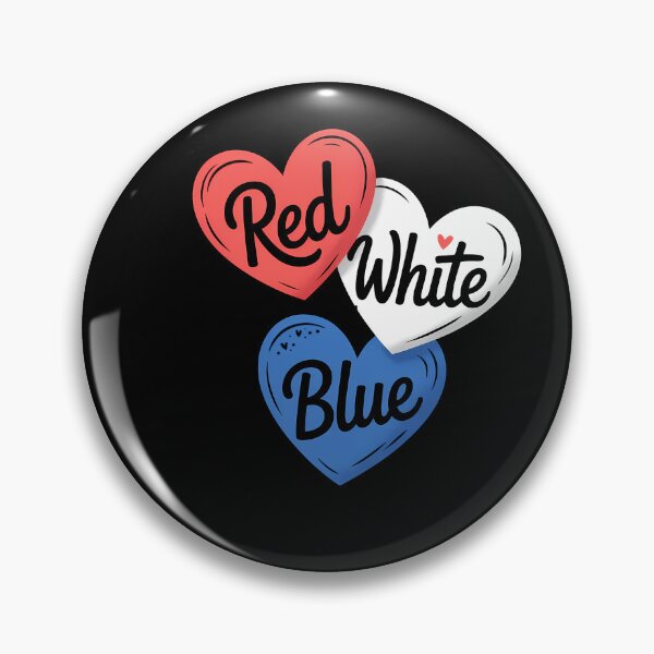 Item preview, Red White Blue Heart 4th Of July Patriotic American Flag Thank you designed and sold by someraargelia.