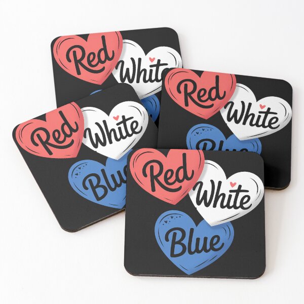 Item preview, Red White Blue Heart 4th Of July Patriotic American Flag Thank you designed and sold by someraargelia.