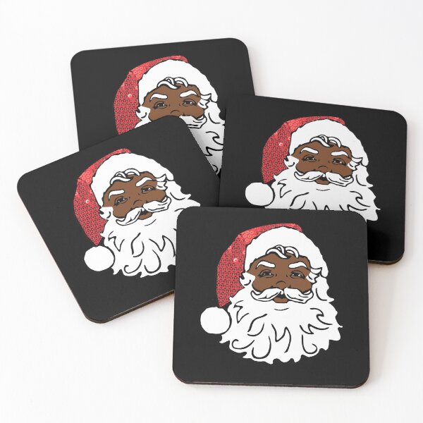 Item preview, christmas black santa claus glam designed and sold by Gossip Rag.