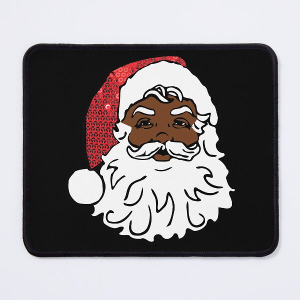 Item preview, christmas black santa claus glam designed and sold by Gossip Rag.
