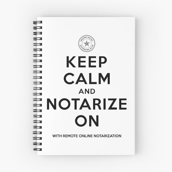Item preview, Keep Calm and Notarize On – Classic Minimalist Notary Design designed and sold by NotaryLife.