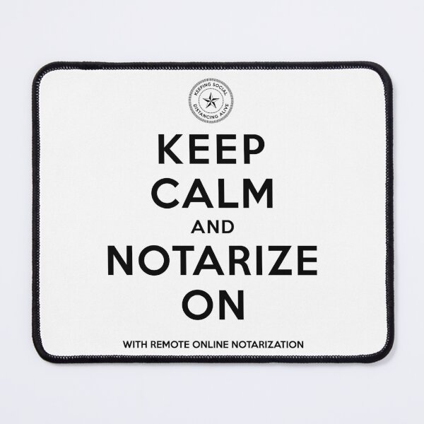 Item preview, Keep Calm and Notarize On – Classic Minimalist Notary Design designed and sold by NotaryLife.