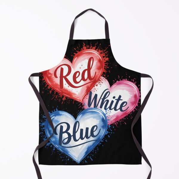 Item preview, Funny Red White Blue Heart 4th Of July Patriotic American Flag Watercolor designed and sold by someraargelia.