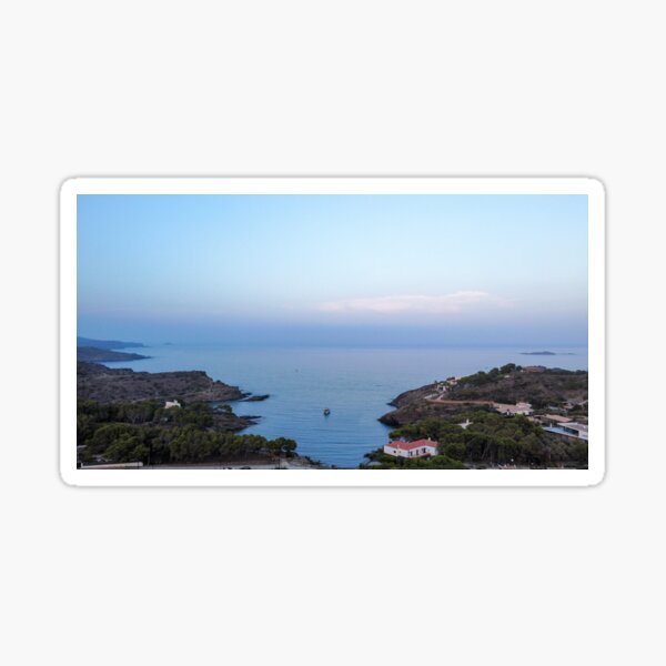 Item preview, Aerial View of Cadaqués Coastline and Mediterranean Sea designed and sold by Guylained.