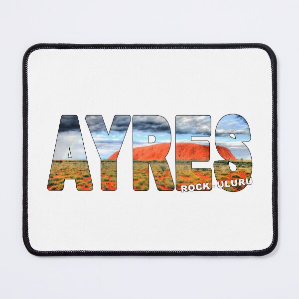 Item preview, AYRES ROCK Uluru - Australia Sunset with Rainbow Raining designed and sold by Adam Gormley.