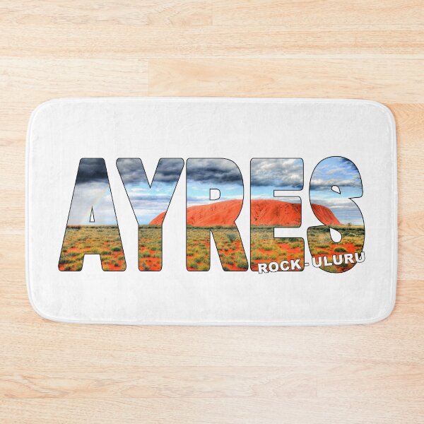 Item preview, AYRES ROCK Uluru - Australia Sunset with Rainbow Raining designed and sold by Adam Gormley.