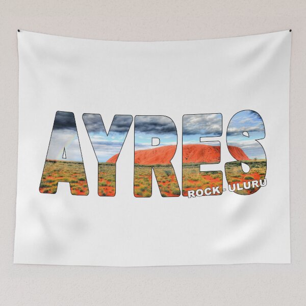 Item preview, AYRES ROCK Uluru - Australia Sunset with Rainbow Raining designed and sold by Adam Gormley.