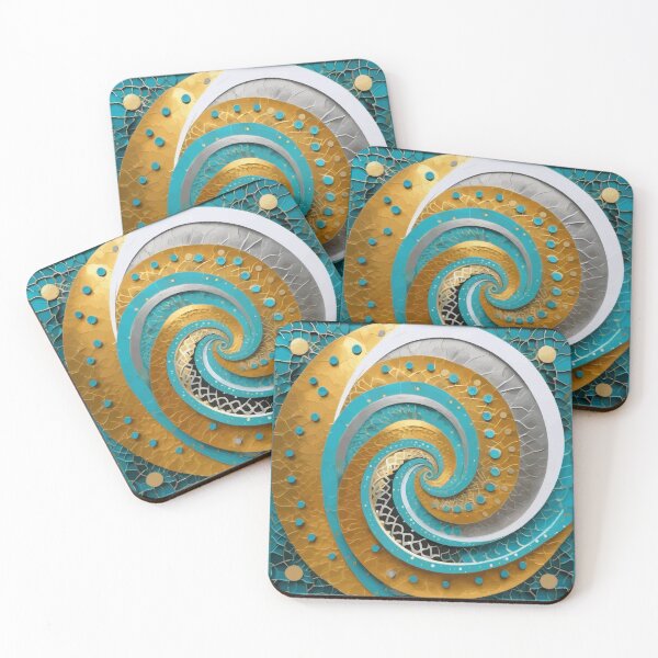 Item preview, Colorful Abstract Fibonacci Art 181 designed and sold by Vicky Brago-Mitchell®.