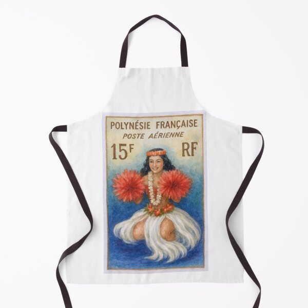 Item preview, 1964 French Polynesia Tahitian Dancer Stamp designed and sold by retrographics.