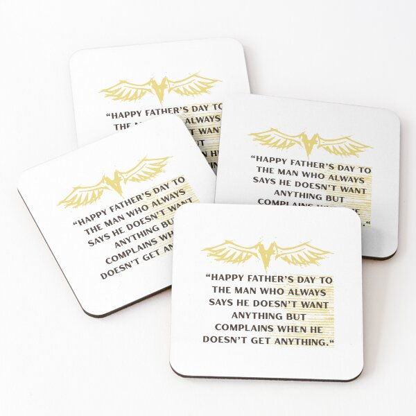 Item preview, "Happy Father’s Day to the man who always says he doesn’t want anything but complains when he doesn’t get anything." designed and sold by Pamthedesigner.