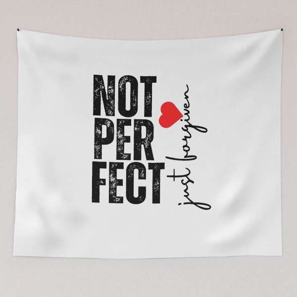 Item preview, Not Perfect - Just Forgiven | Graced-filled Christian Apparel  designed and sold by Rodellina.