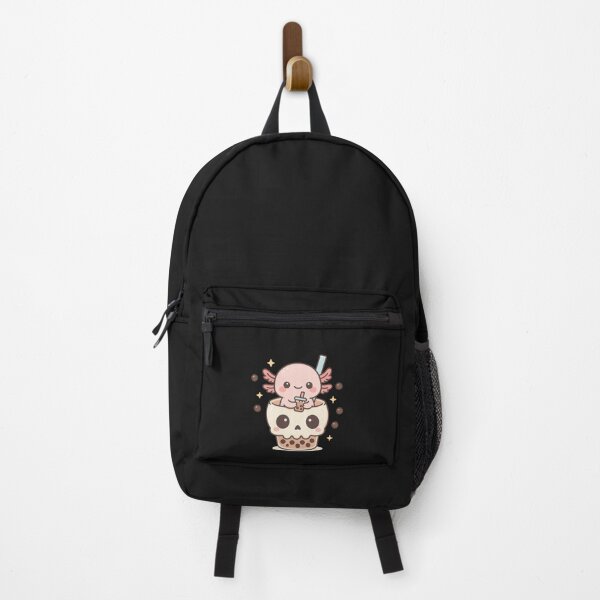 Item preview, Cute Axolotl in Skull Boba Cup – Kawaii Axolotl Bubble Tea Design designed and sold by ColorSplash123.