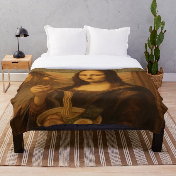 Item preview, Mona Lisa Eating Ramen Japanese Noodle designed and sold by mildaclairmo.