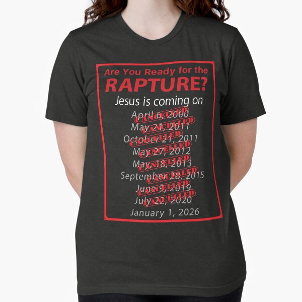 Item preview, The Rapture Tour!  (white text for black shirts!) designed and sold by Get Dressed Its The Apocalypse!.