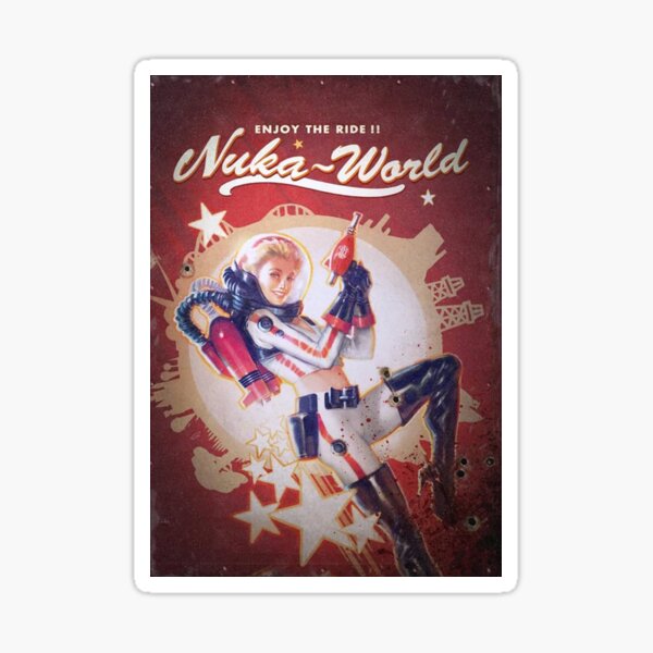 Vista previa del artículo con la obra «Anuncio de Nuka World», diseñado y vendido por IcoStix.