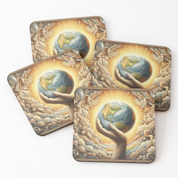 Item preview, Hands Holding Earth – Unity in Diversity, World Peace and Environmental Art designed and sold by Illuministique.