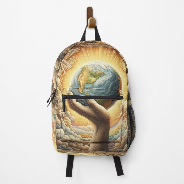 Item preview, Hands Holding Earth – Unity in Diversity, World Peace and Environmental Art designed and sold by Illuministique.