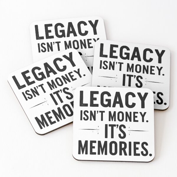 Item preview, Legacy Isn't Money It's Memories T-Shirt - Timeless Family Quote, Vintage Inspirational Tee, Grandparent Gift Idea designed and sold by Typography Prints.