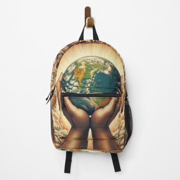 Item preview, Hands Holding Earth – Unity in Diversity, World Peace and Environmental Art designed and sold by Illuministique.