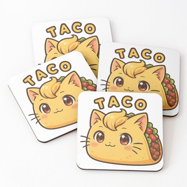 Item preview, Humorous Taco Character with Lettuce, Tomato, and Meat. Cute Kawaii Taco Cat Character Illustration designed and sold by Anastasiia Yurevych.