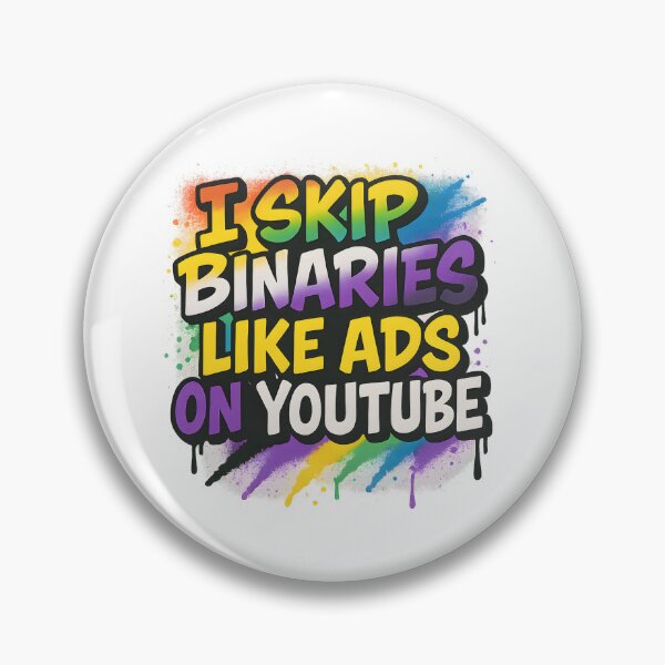 Item preview, I Skip Binaries Like Ads – Colorful Graffiti Art designed and sold by Haus Of Sin.