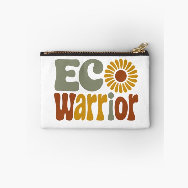 Item preview, Eco Warrior – Retro Flower Power Environmental Message designed and sold by Taans-Creation.