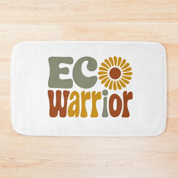Item preview, Eco Warrior – Retro Flower Power Environmental Message designed and sold by Taans-Creation.