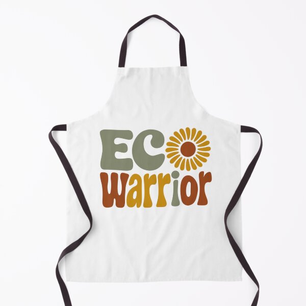 Item preview, Eco Warrior – Retro Flower Power Environmental Message designed and sold by Taans-Creation.
