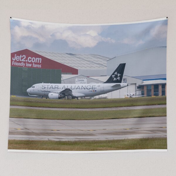 Item preview, MAN from FRA Lufthansa Star Alliance Livery Airbus A319-112 designed and sold by Skyframe Aviation.