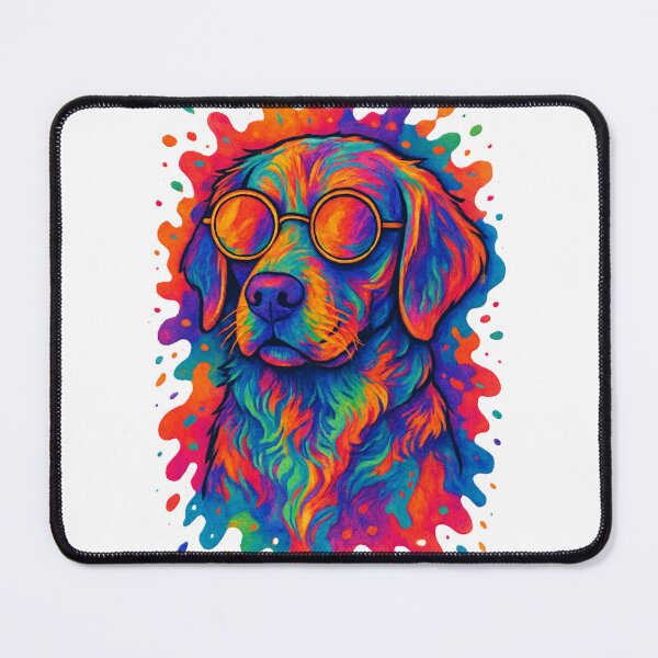 Item preview, Psychedelic dog with glasses designed and sold by Lizandro  Serrano Pacheco.