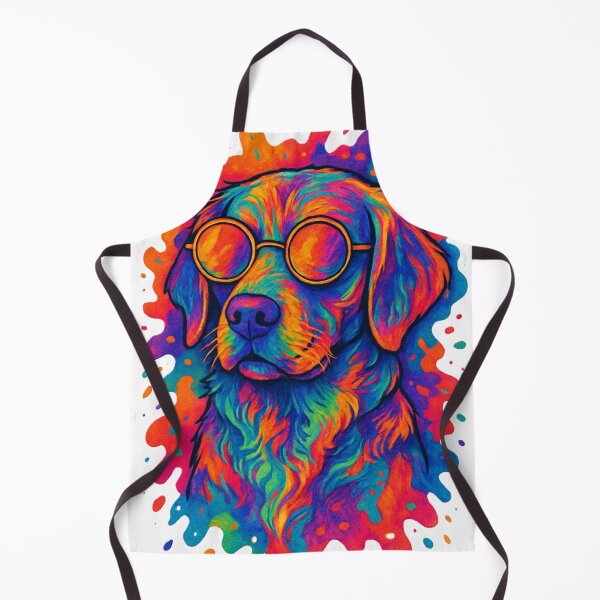 Item preview, Psychedelic dog with glasses designed and sold by Li. Images of everything.