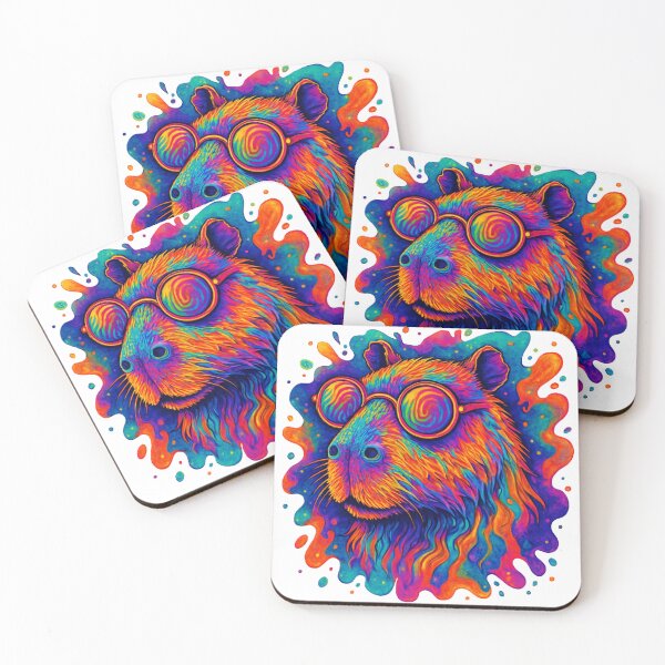 Item preview, Psychedelic capybara with glasses designed and sold by Lizandro  Serrano Pacheco.
