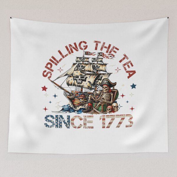 Item preview, Spilling The Tea Since 1773 USA Patriotic Historical Tea Retro designed and sold by Wilson-Aura.