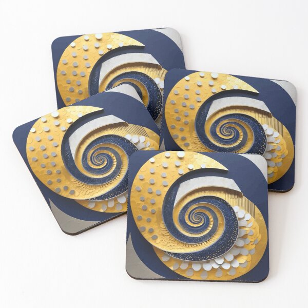 Item preview, Colorful Abstract Fibonacci Art 180 designed and sold by Vicky Brago-Mitchell®.
