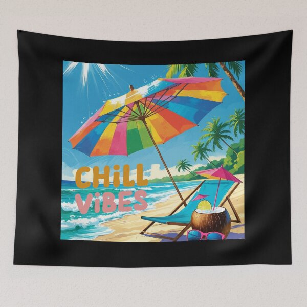 Item preview, Chill Vibes Tropical Beach designed and sold by Art&couleurs .
