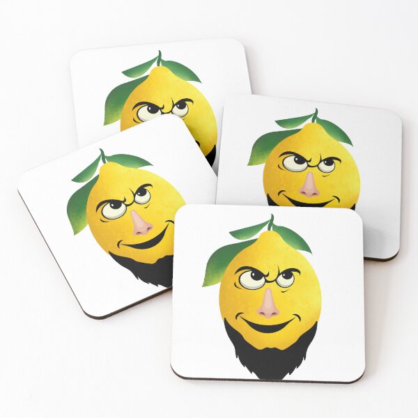 Artikelvorschau, Grumpy Bearded Lemon T-Shirt | Saures Zitrusgesicht Lustiges Essen T-Shirt entworfen und verkauft von GorinART.
