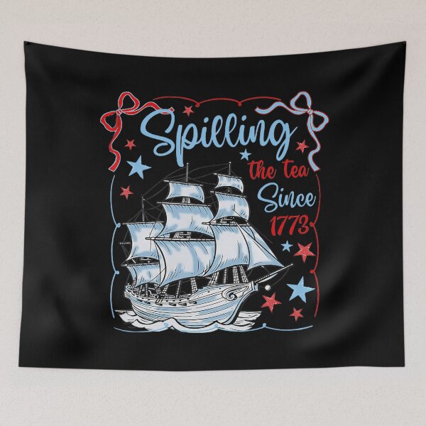 Item preview, Spilling The Tea Since 1773 USA Patriotic Historical Tea designed and sold by Wilson-Aura.