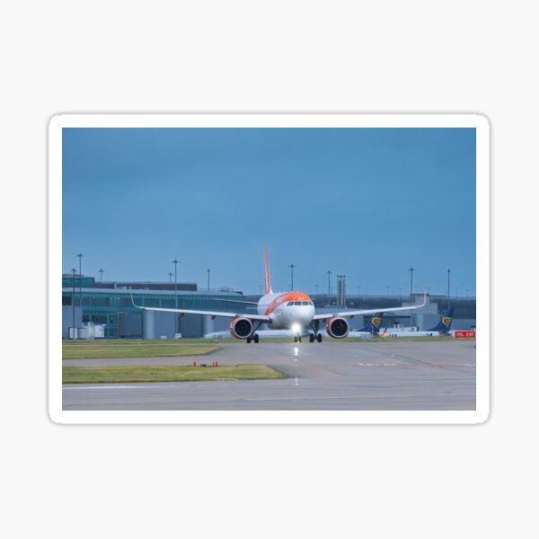 MAN to AMS easyJet Airbus A320-251N Sticker